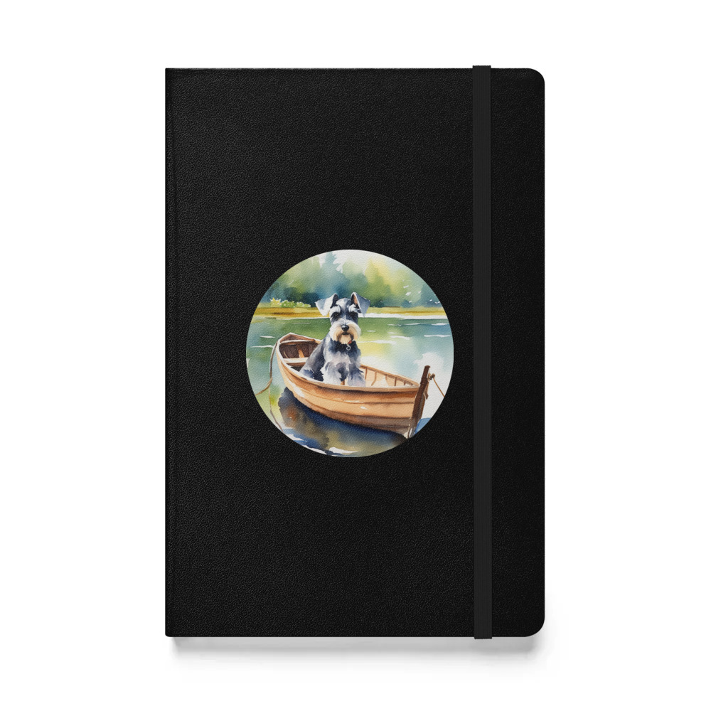 PugMug Custom Miniature Schnauzer Hardcover Bound Notebook