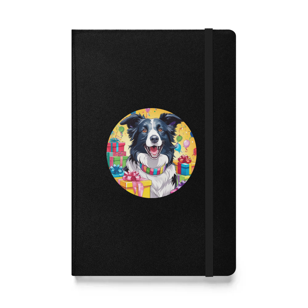 PugMug Custom Border Collie Hardcover Bound Notebook