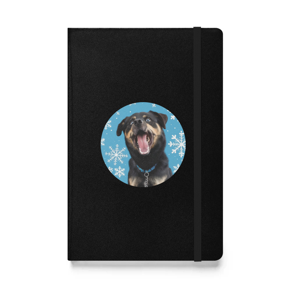 PugMug Custom Blue Hardcover Bound Notebook