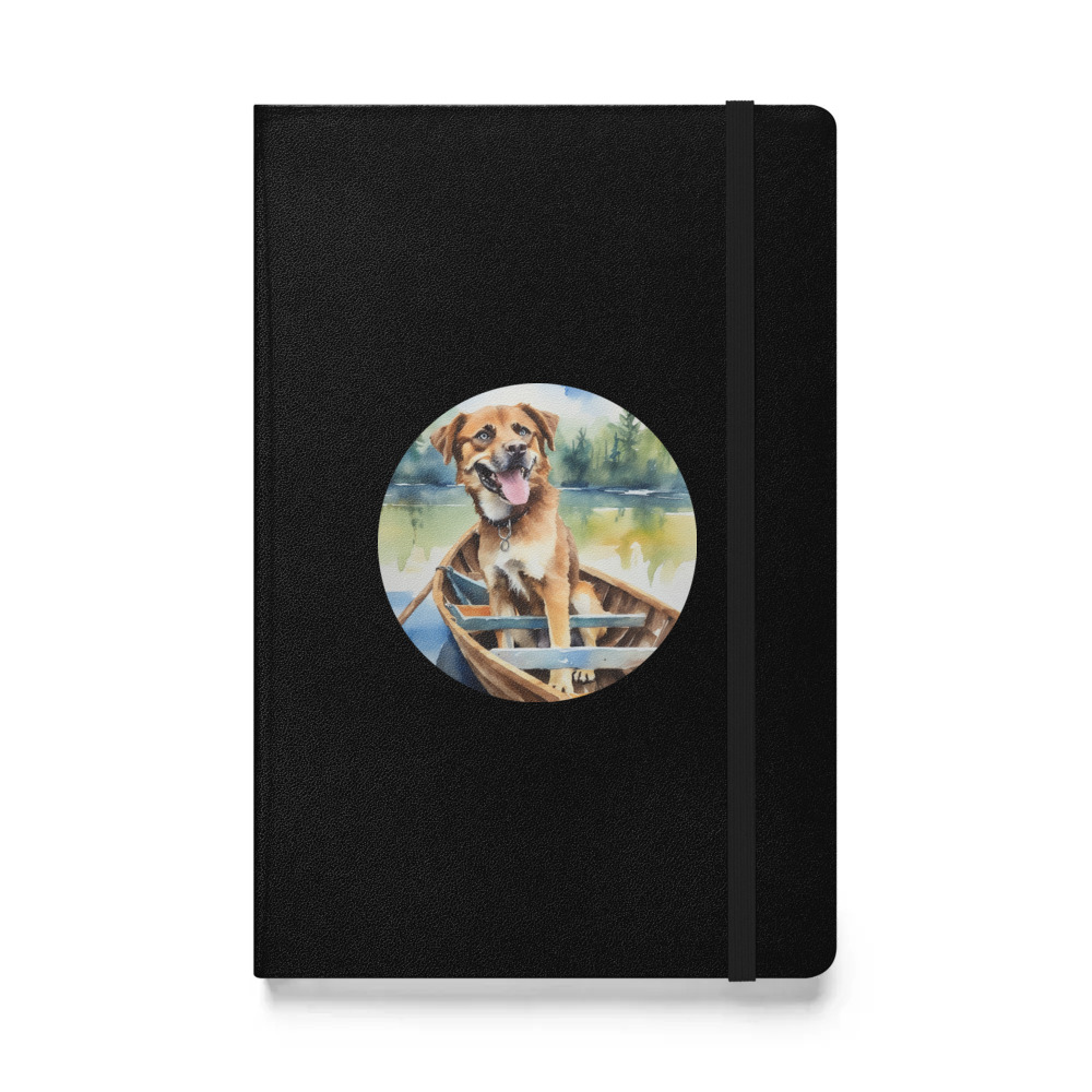 PugMug Custom Blue Hardcover Bound Notebook