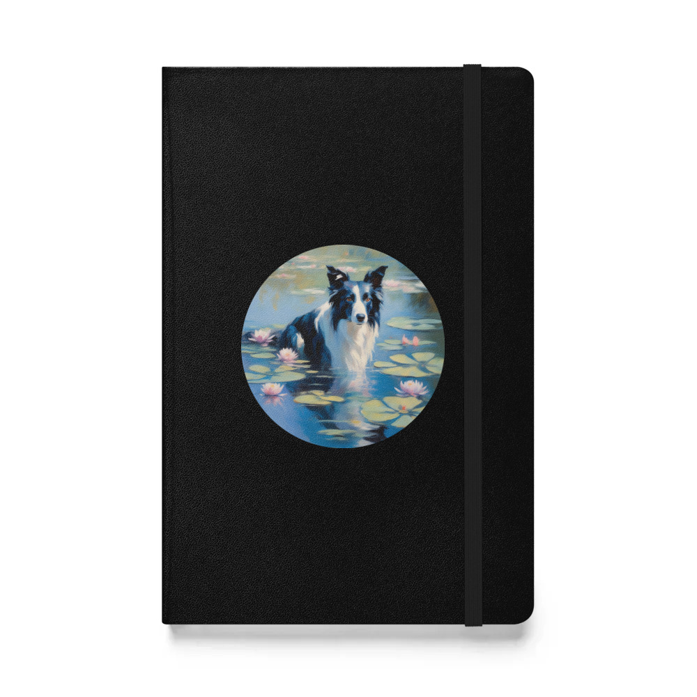PugMug Custom Border Collie Hardcover Bound Notebook