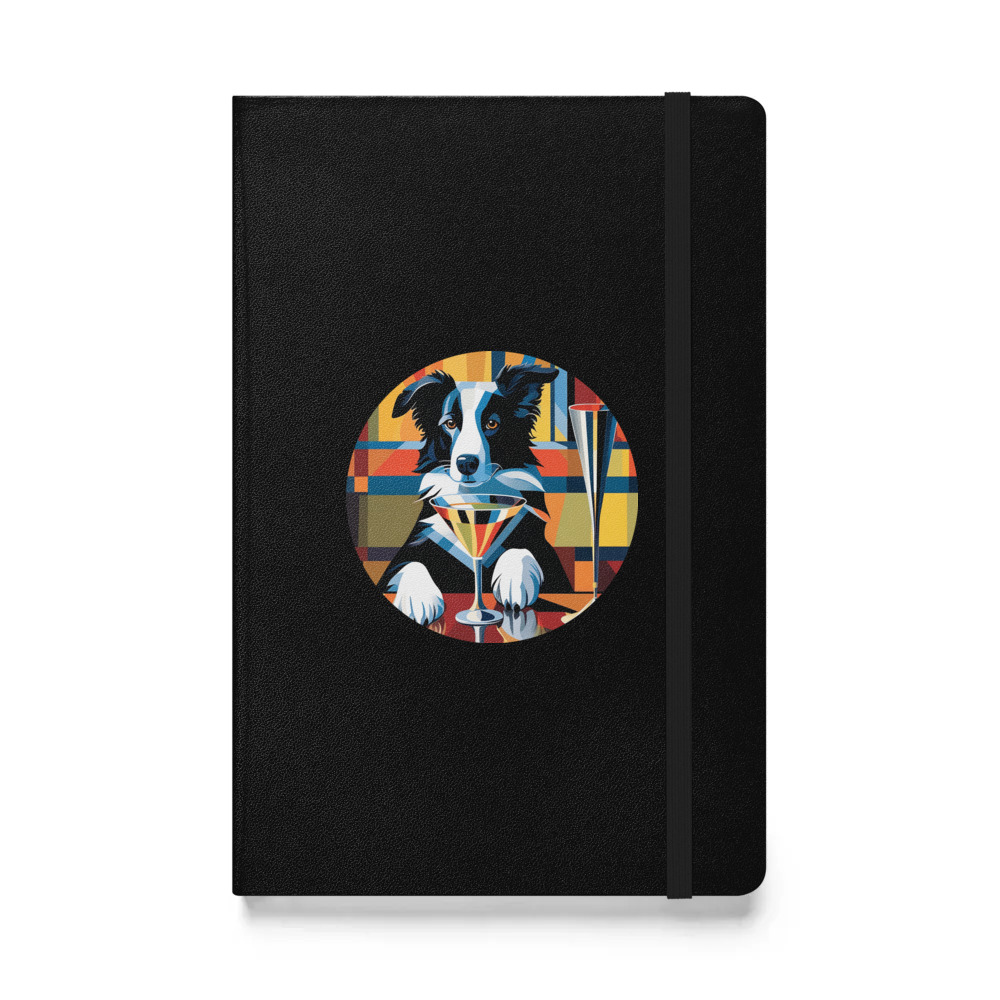 PugMug Custom Border Collie Hardcover Bound Notebook