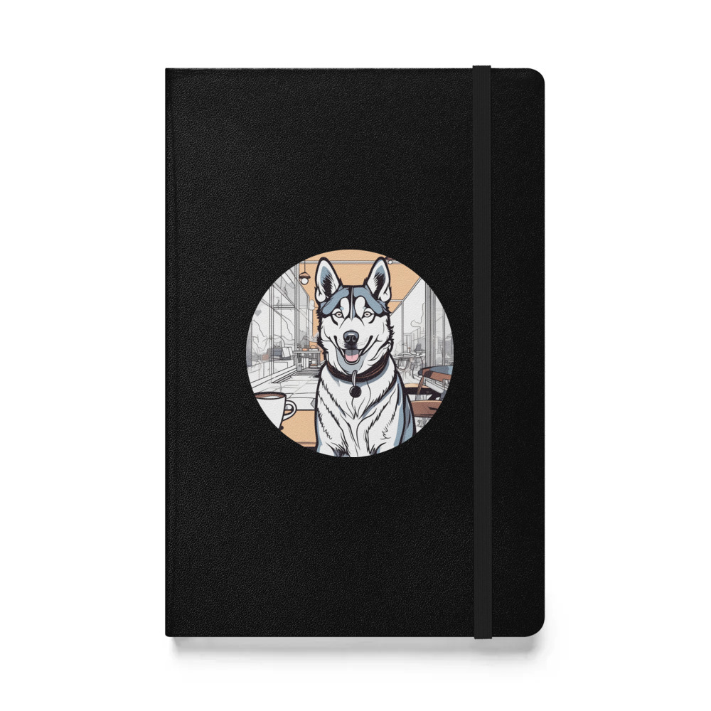 PugMug Custom Siberian Husky Hardcover Bound Notebook