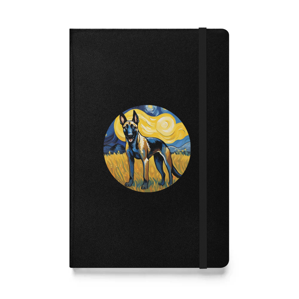 PugMug Custom Belgian Malinois Hardcover Bound Notebook