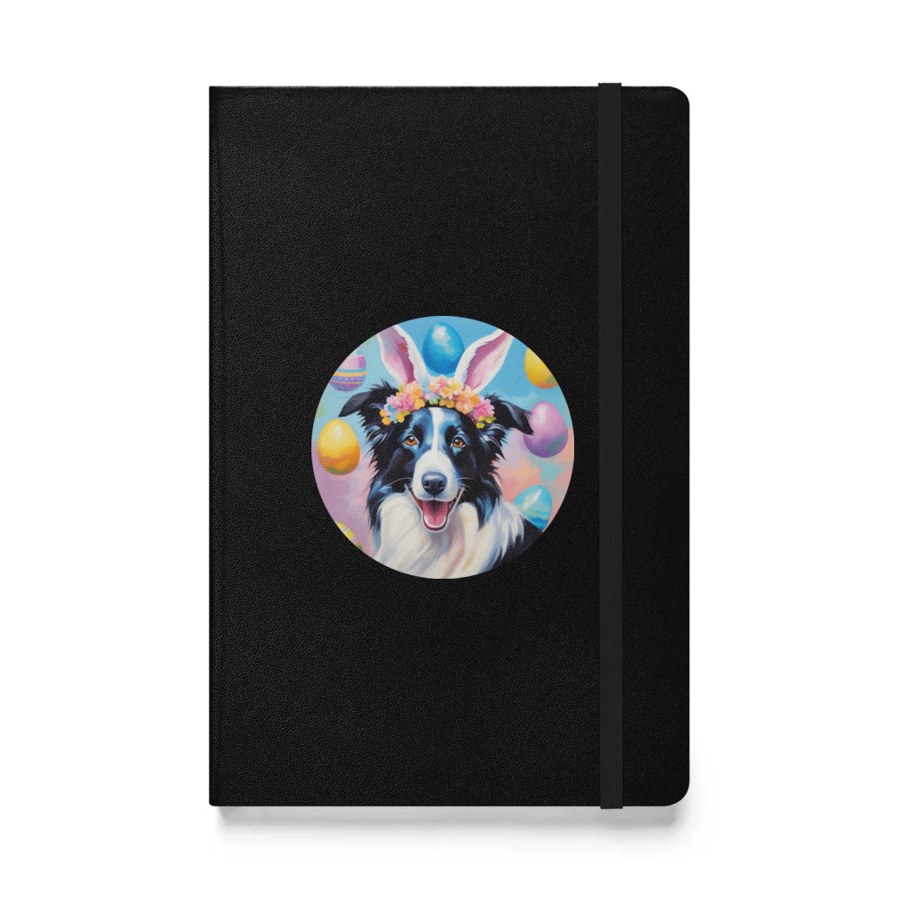 PugMug Custom Border Collie Hardcover Bound Notebook