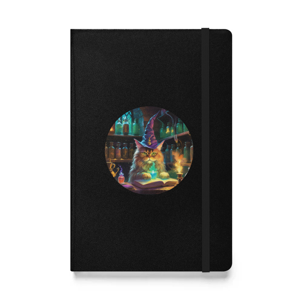 PugMug Custom Tabby Persian Cat Hardcover Bound Notebook