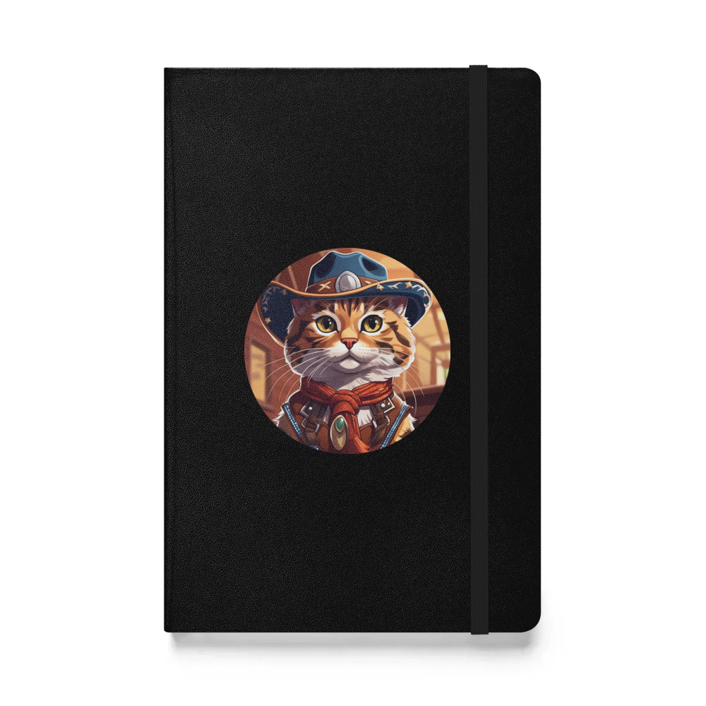 PugMug Custom Tabby Exotic Cat Hardcover Bound Notebook