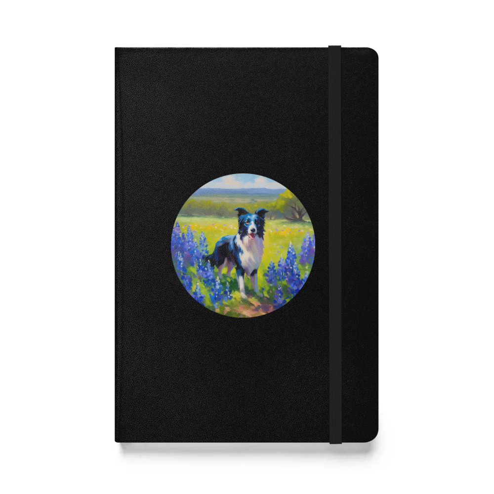 PugMug Custom Border Collie Hardcover Bound Notebook