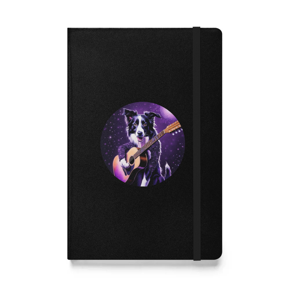 PugMug Custom Border Collie Hardcover Bound Notebook