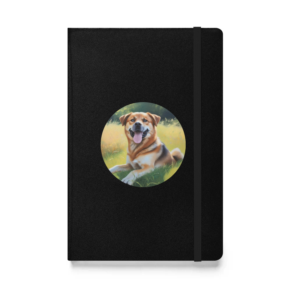 PugMug Custom Blue Hardcover Bound Notebook