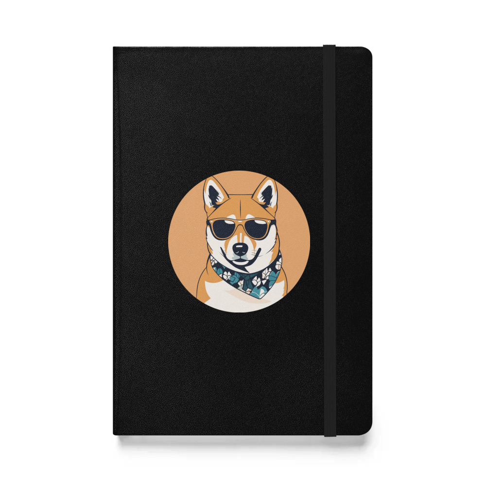 PugMug Custom Shiba Inu Hardcover Bound Notebook