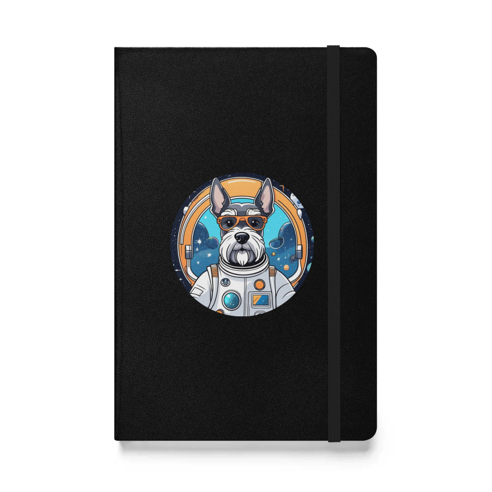 PugMug Custom Miniature Schnauzer Hardcover Bound Notebook
