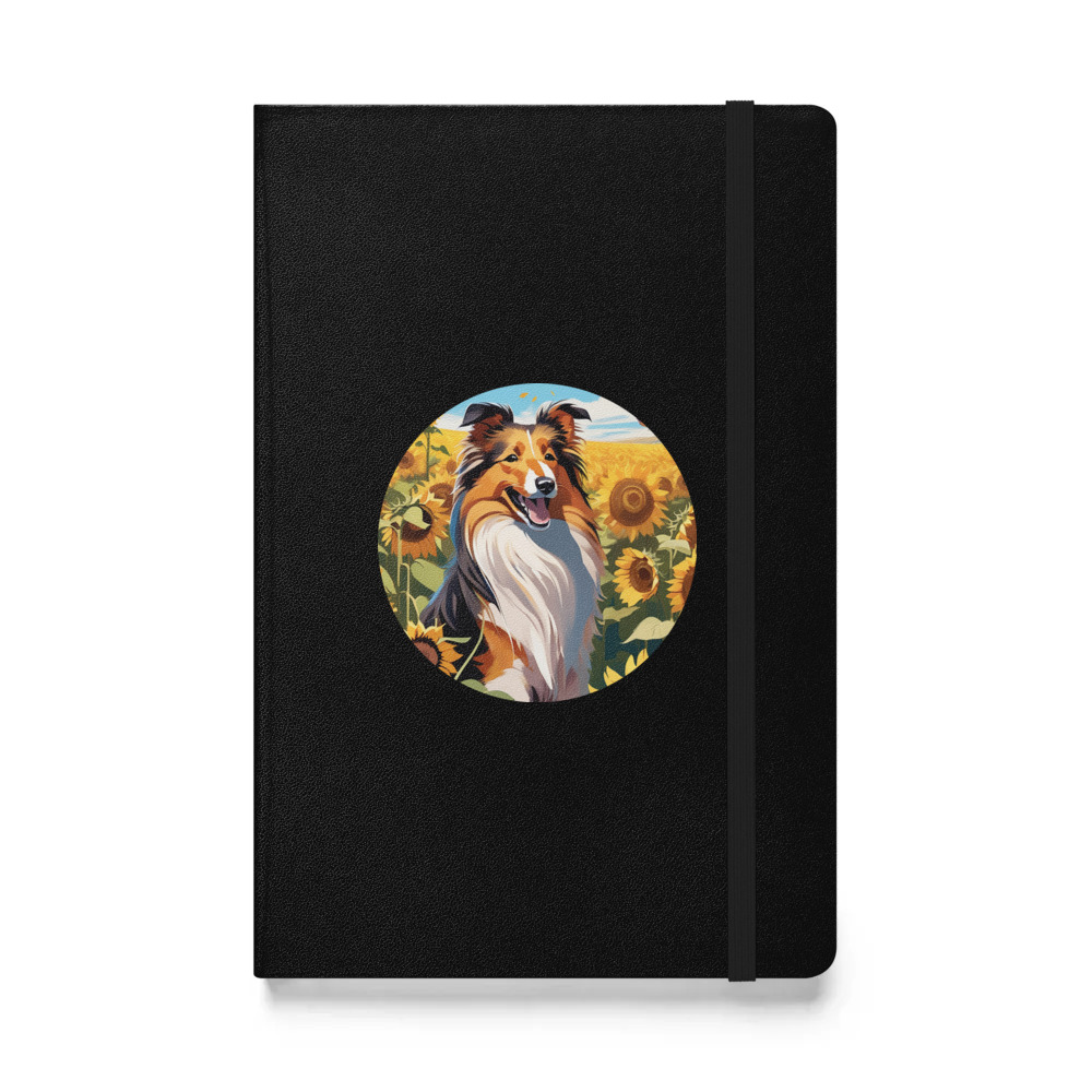 PugMug Custom Shetland Sheepdog Hardcover Bound Notebook