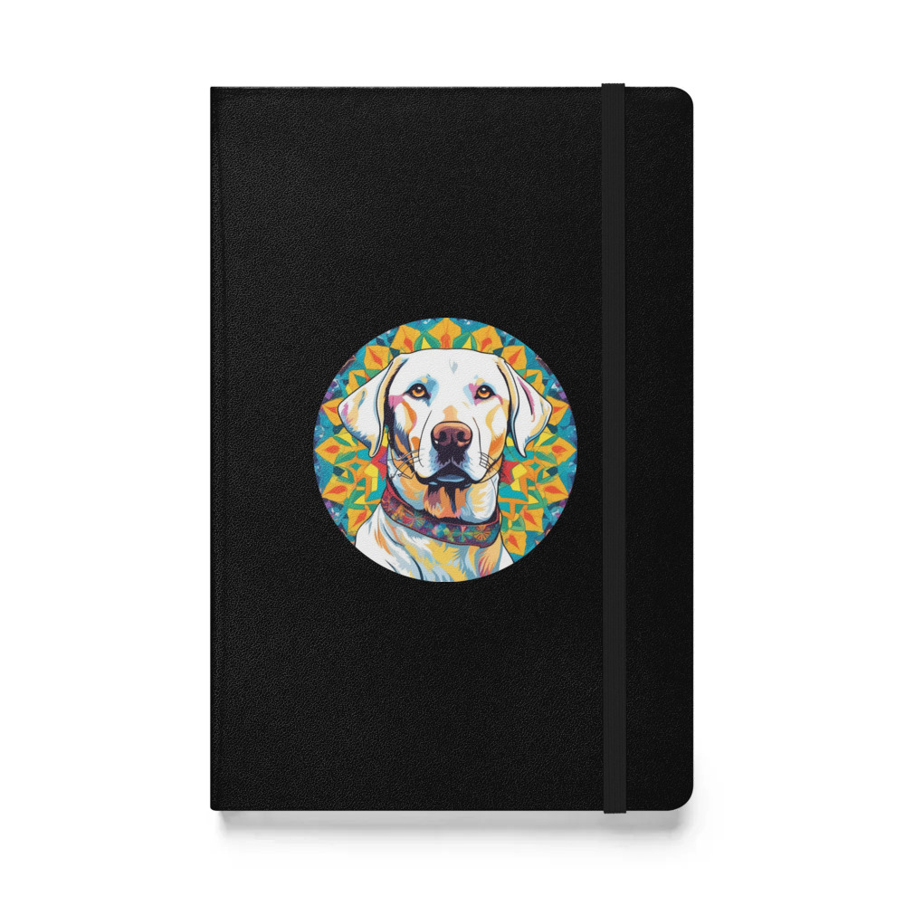 PugMug Custom White Labrador Retriever Hardcover Bound Notebook