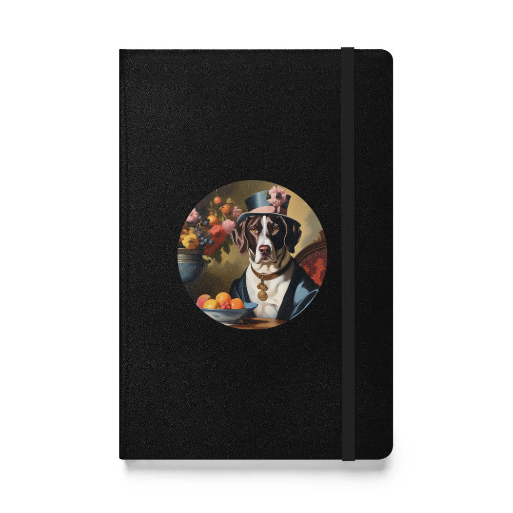 PugMug Custom Pointer Dog Hardcover Bound Notebook