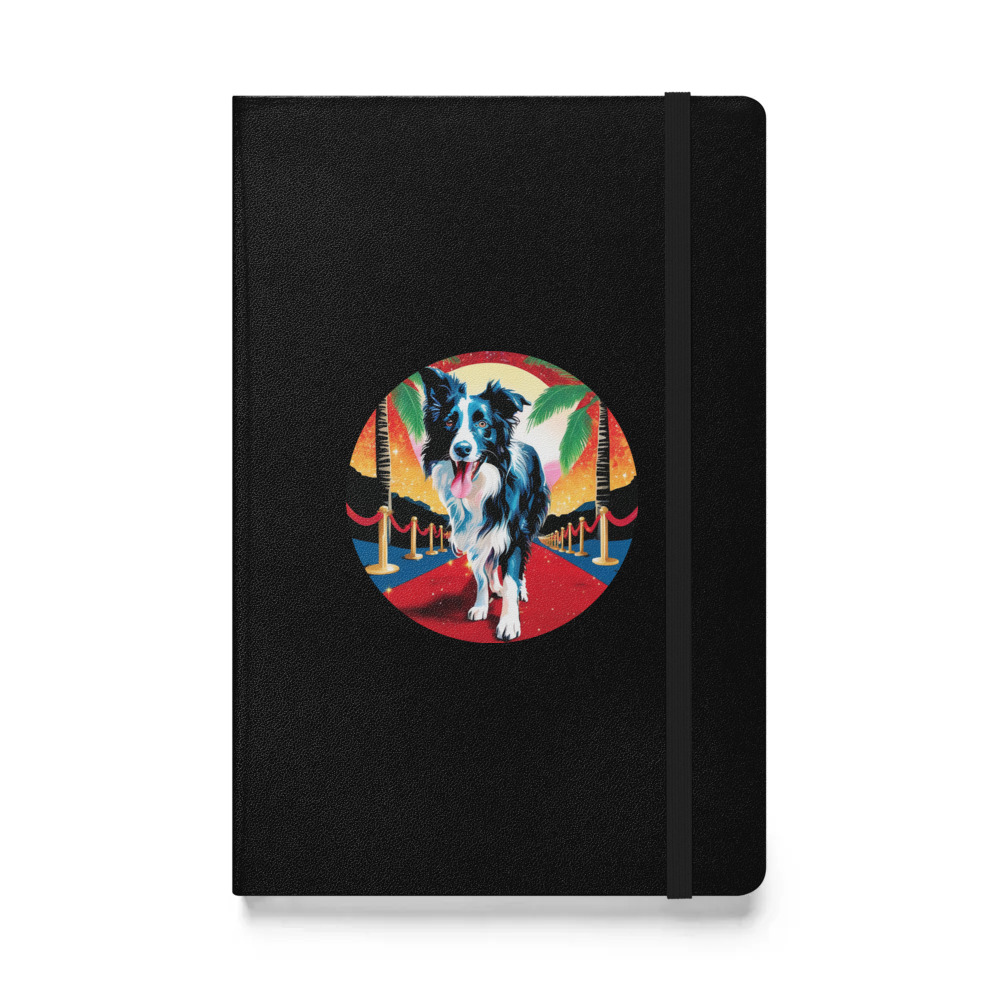 PugMug Custom Border Collie Hardcover Bound Notebook