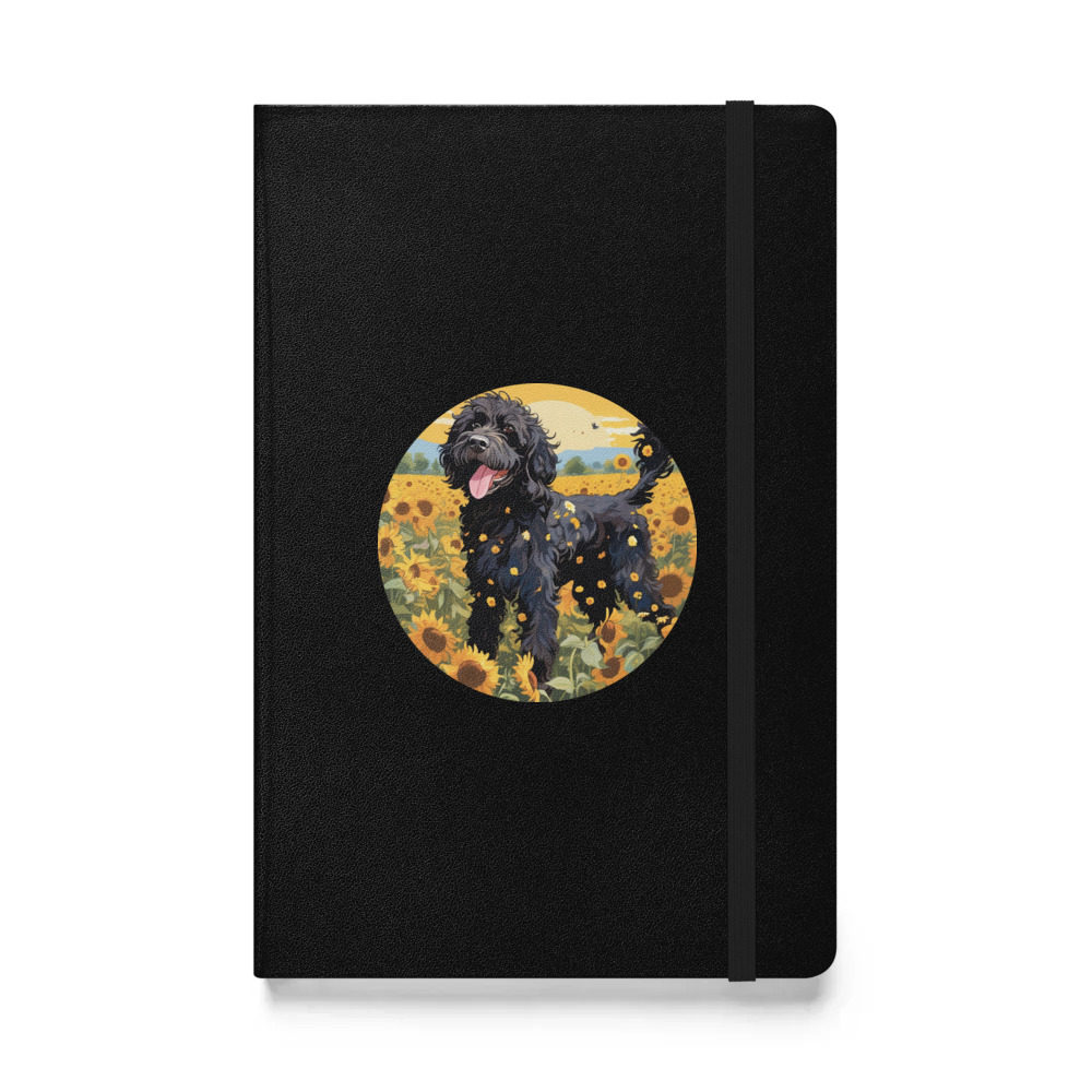 PugMug Custom Portuguese Water Dog Hardcover Bound Notebook