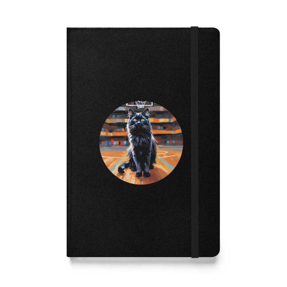 PugMug Custom Black Ragdoll Cat Hardcover Bound Notebook