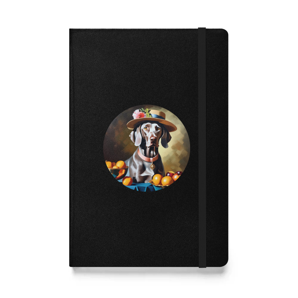 PugMug Custom Weimaraner Hardcover Bound Notebook