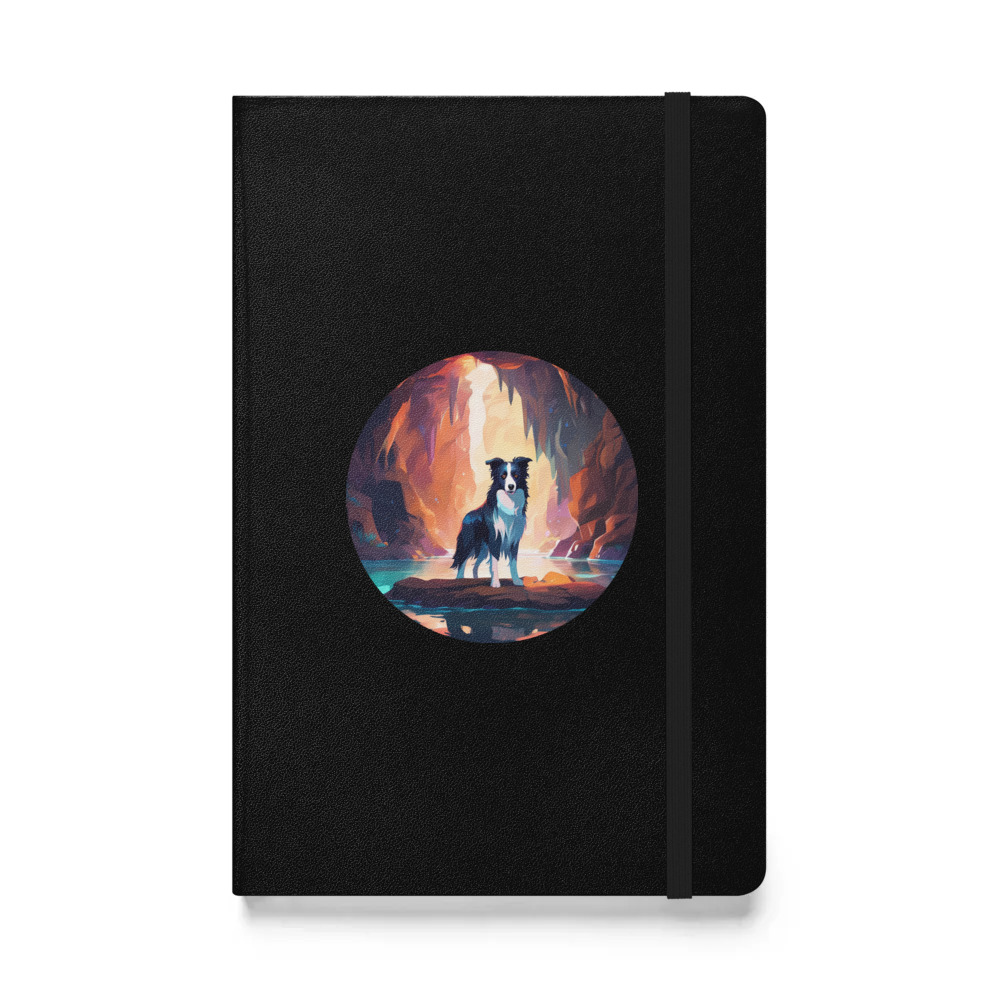 PugMug Custom Border Collie Hardcover Bound Notebook