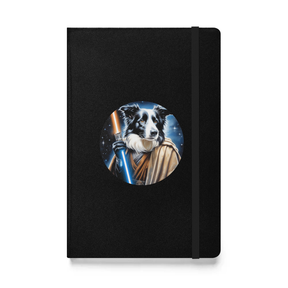 PugMug Custom Border Collie Hardcover Bound Notebook
