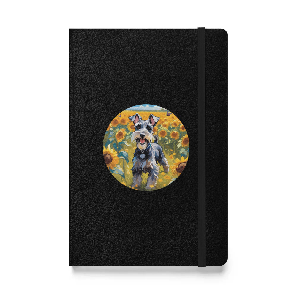 PugMug Custom Miniature Schnauzer Hardcover Bound Notebook