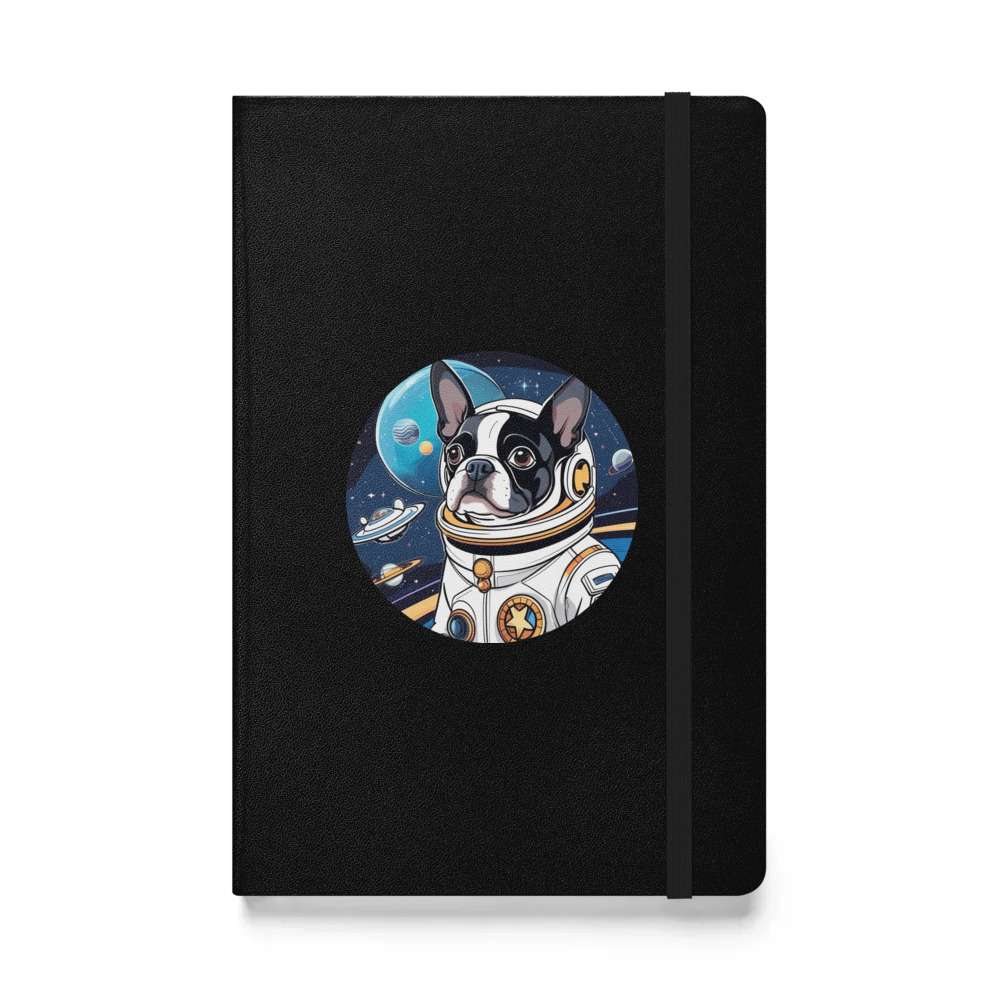 PugMug Custom Boston Terrier Hardcover Bound Notebook