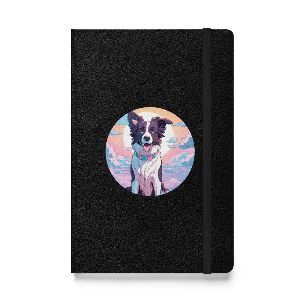 PugMug Custom Border Collie Hardcover Bound Notebook