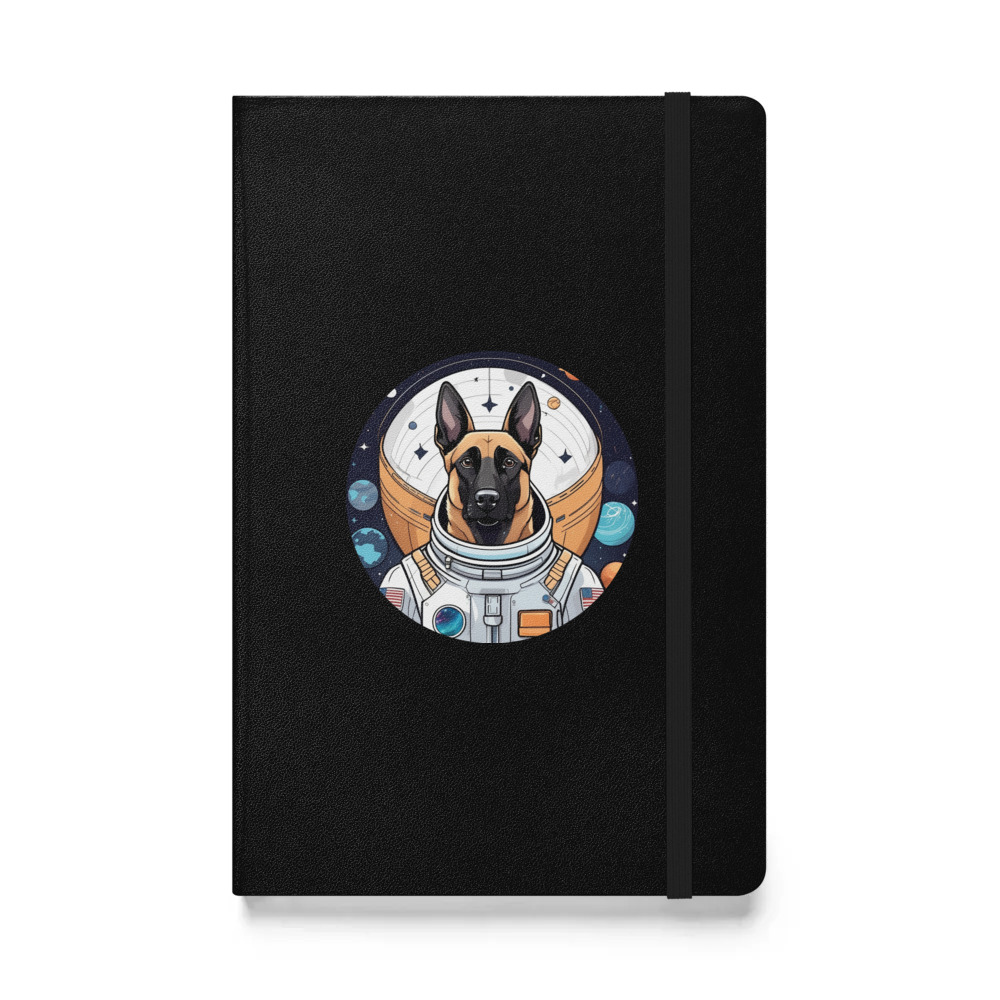 PugMug Custom Belgian Malinois Hardcover Bound Notebook