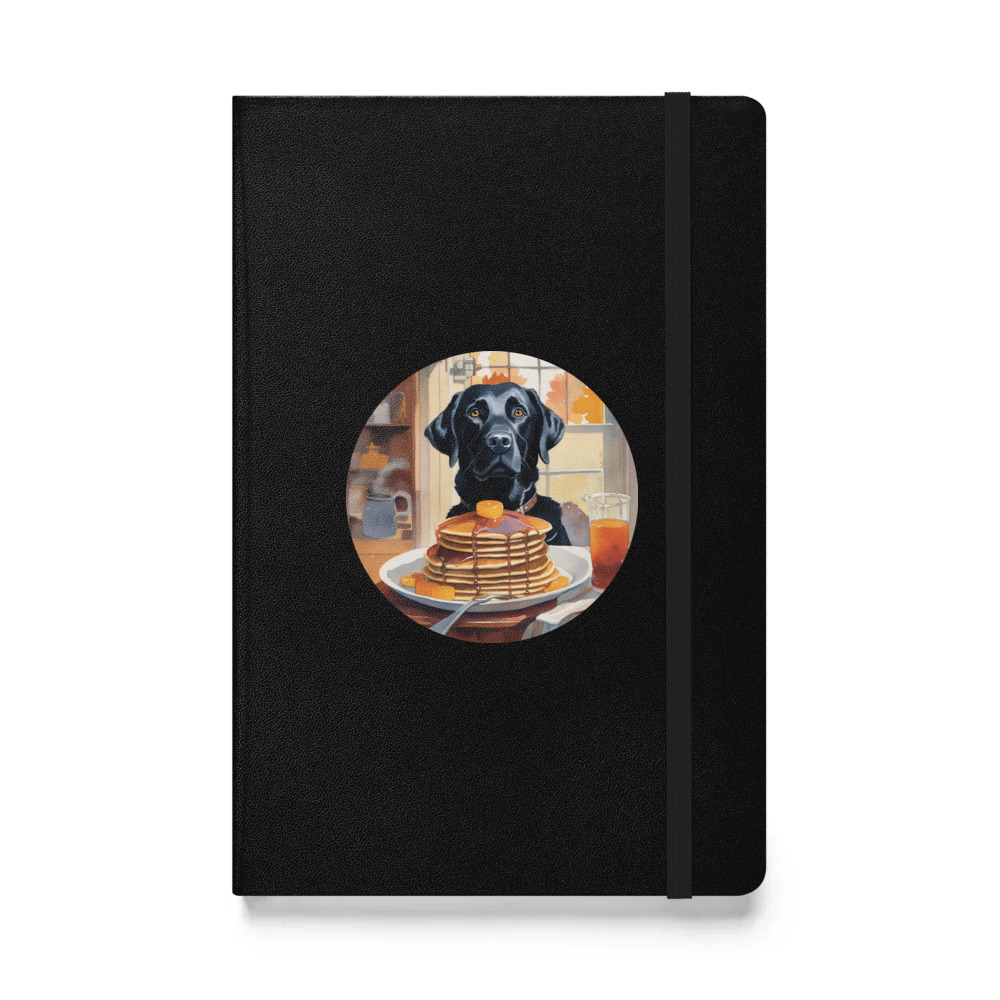 PugMug Custom Black Labrador Retriever Hardcover Bound Notebook
