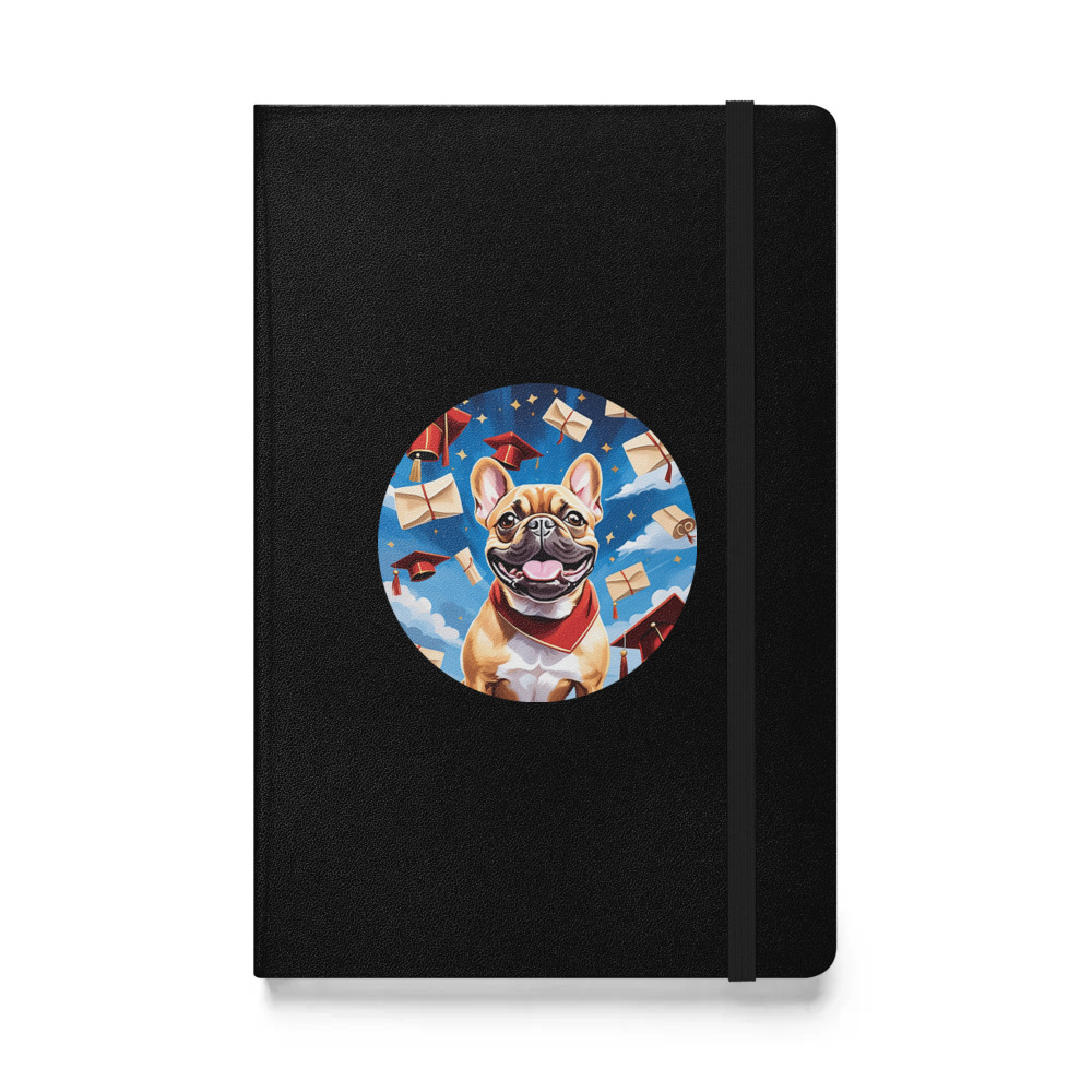 PugMug Custom Tan French Bulldog Hardcover Bound Notebook