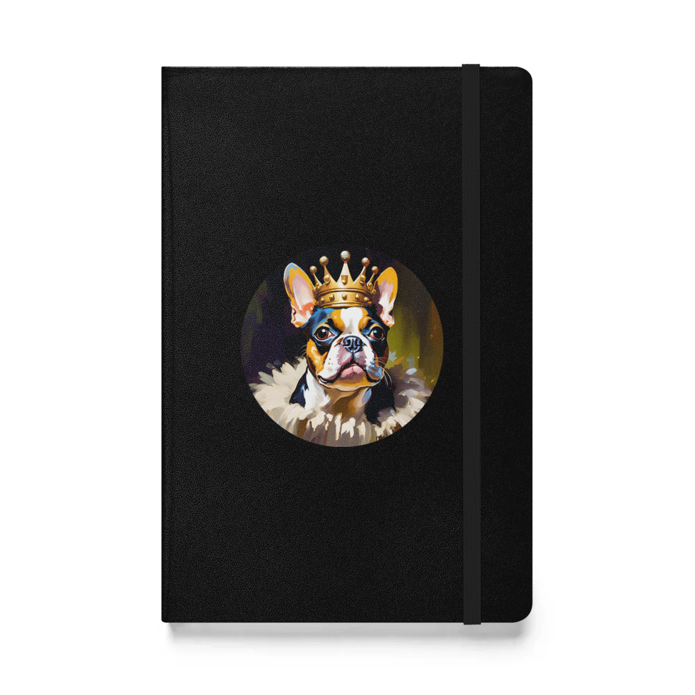 PugMug Custom Boston Terrier Hardcover Bound Notebook