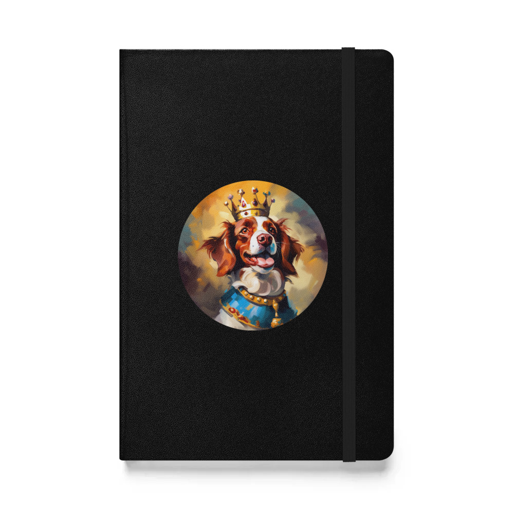PugMug Custom Brittany Dog Hardcover Bound Notebook