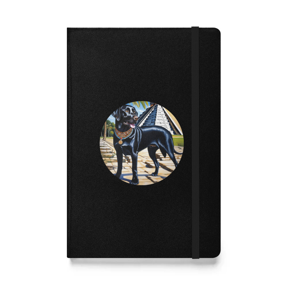 PugMug Custom Black Labrador Retriever Hardcover Bound Notebook