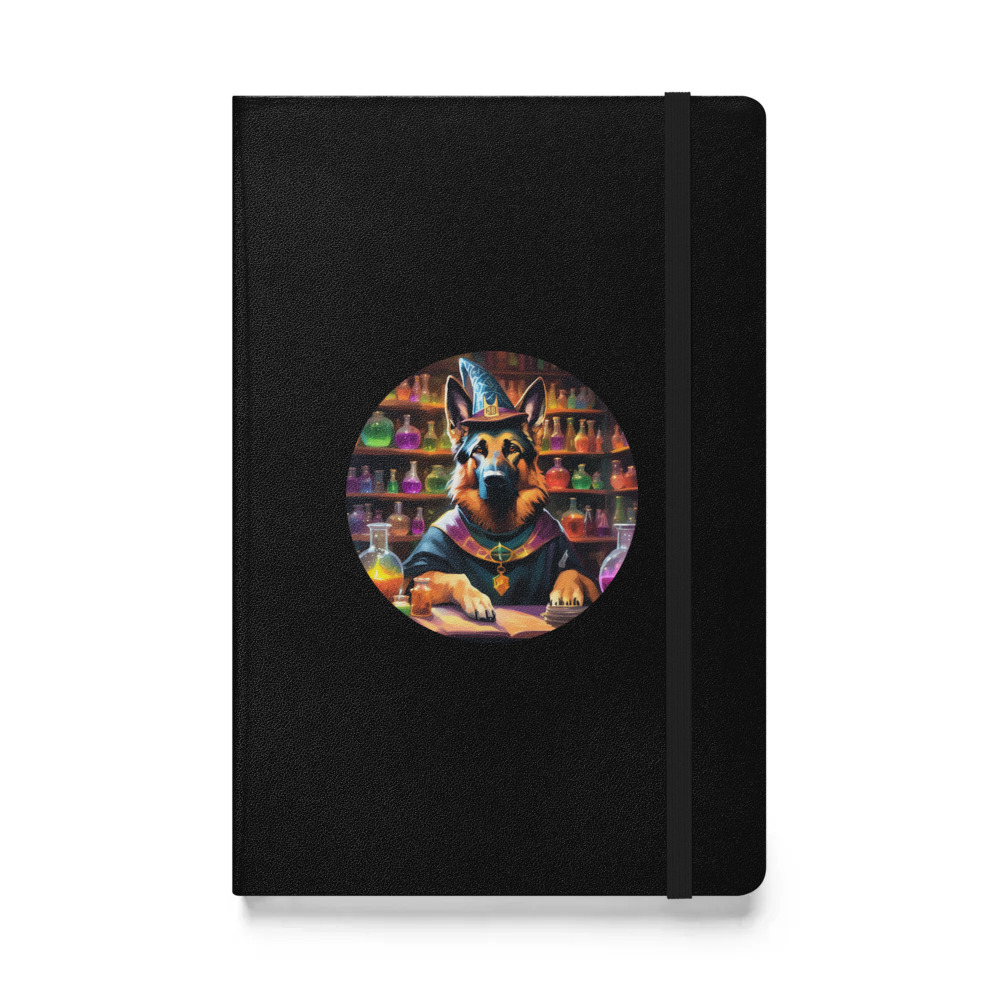 PugMug Custom German Shepherd Dog Hardcover Bound Notebook