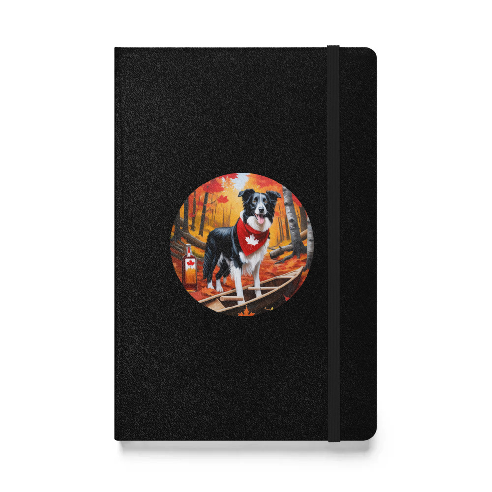 PugMug Custom Border Collie Hardcover Bound Notebook