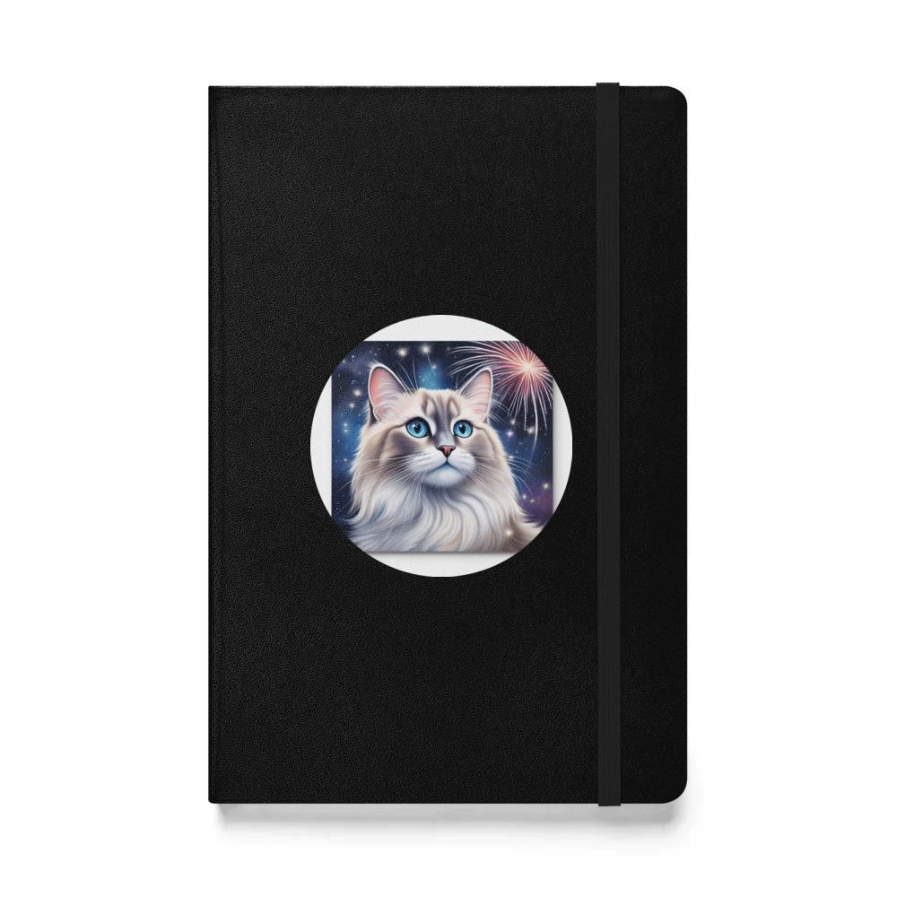 PugMug Custom Tabby Ragdoll Cat Hardcover Bound Notebook