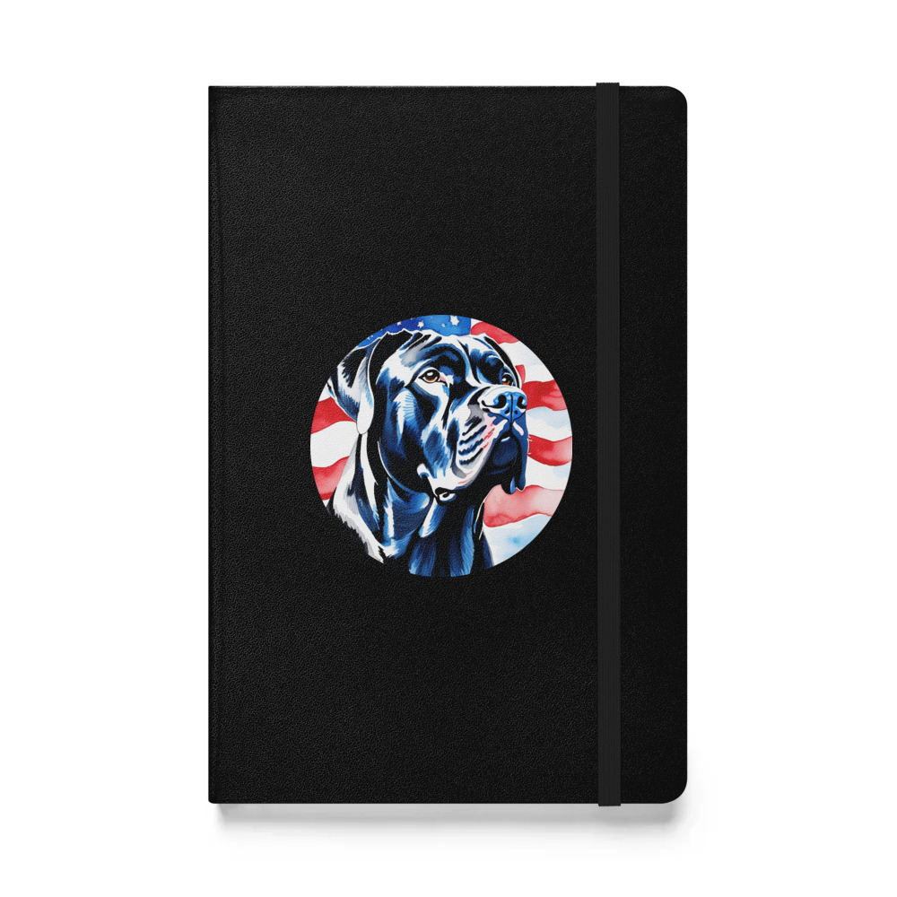 PugMug Custom Cane Corso Hardcover Bound Notebook