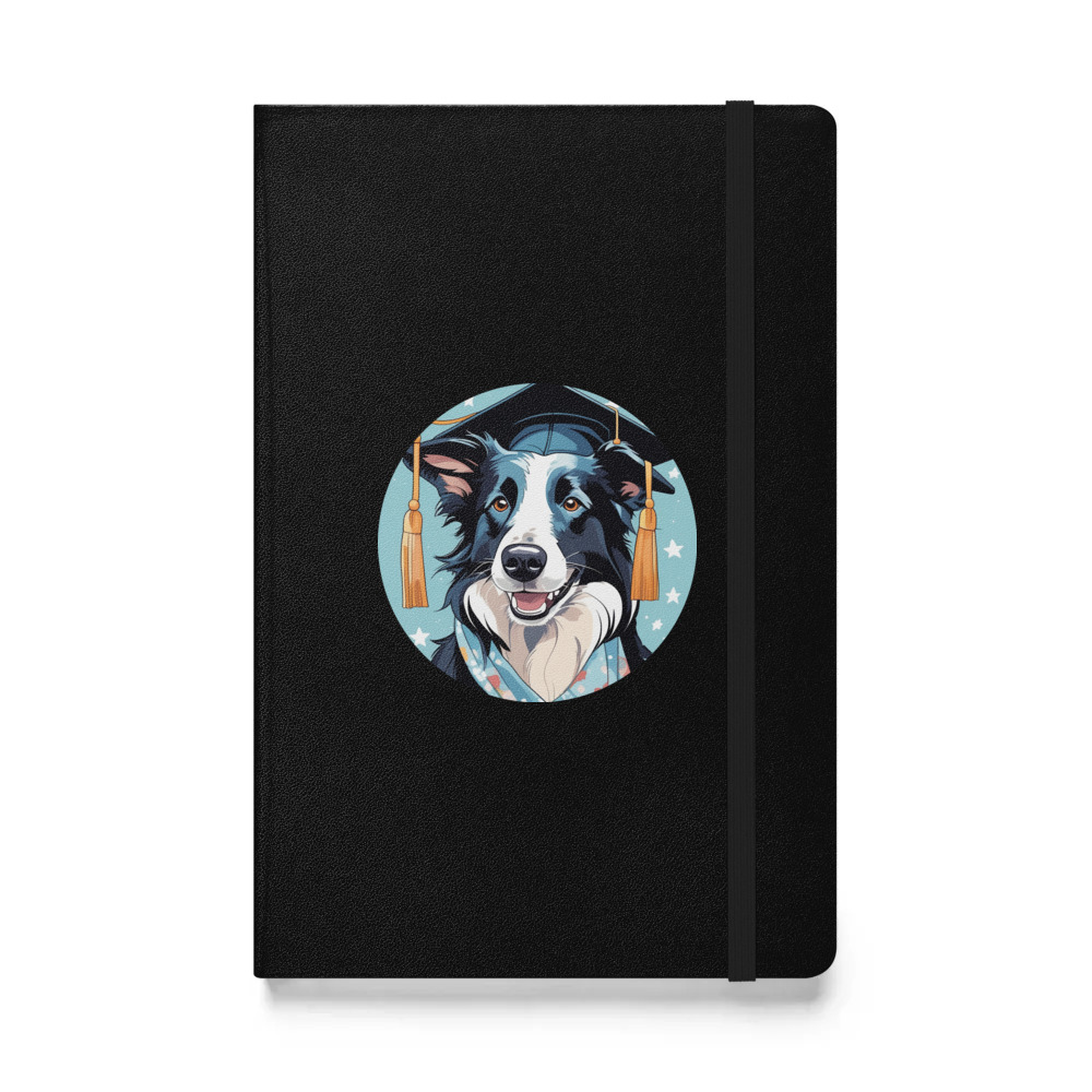 PugMug Custom Border Collie Hardcover Bound Notebook