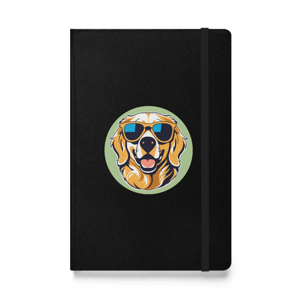 PugMug Custom Golden Retriever Hardcover Bound Notebook