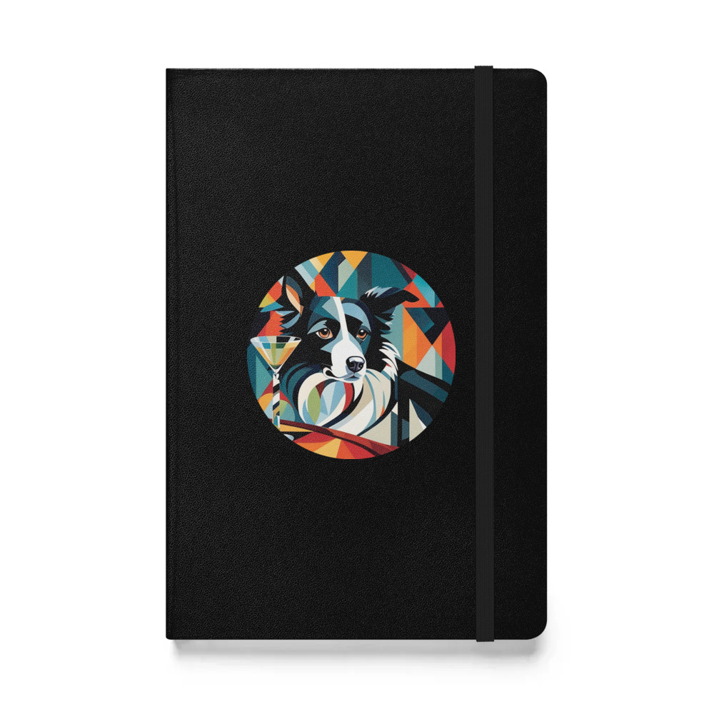 PugMug Custom Border Collie Hardcover Bound Notebook