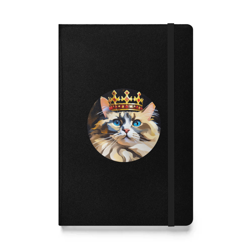 PugMug Custom Tabby Ragdoll Cat Hardcover Bound Notebook