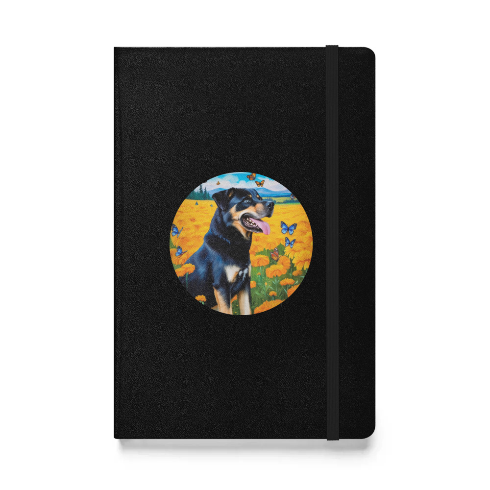 PugMug Custom Blue Hardcover Bound Notebook