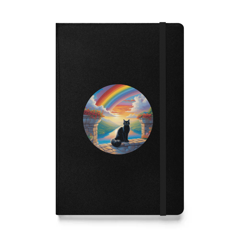 PugMug Custom Black Ragdoll Cat Hardcover Bound Notebook