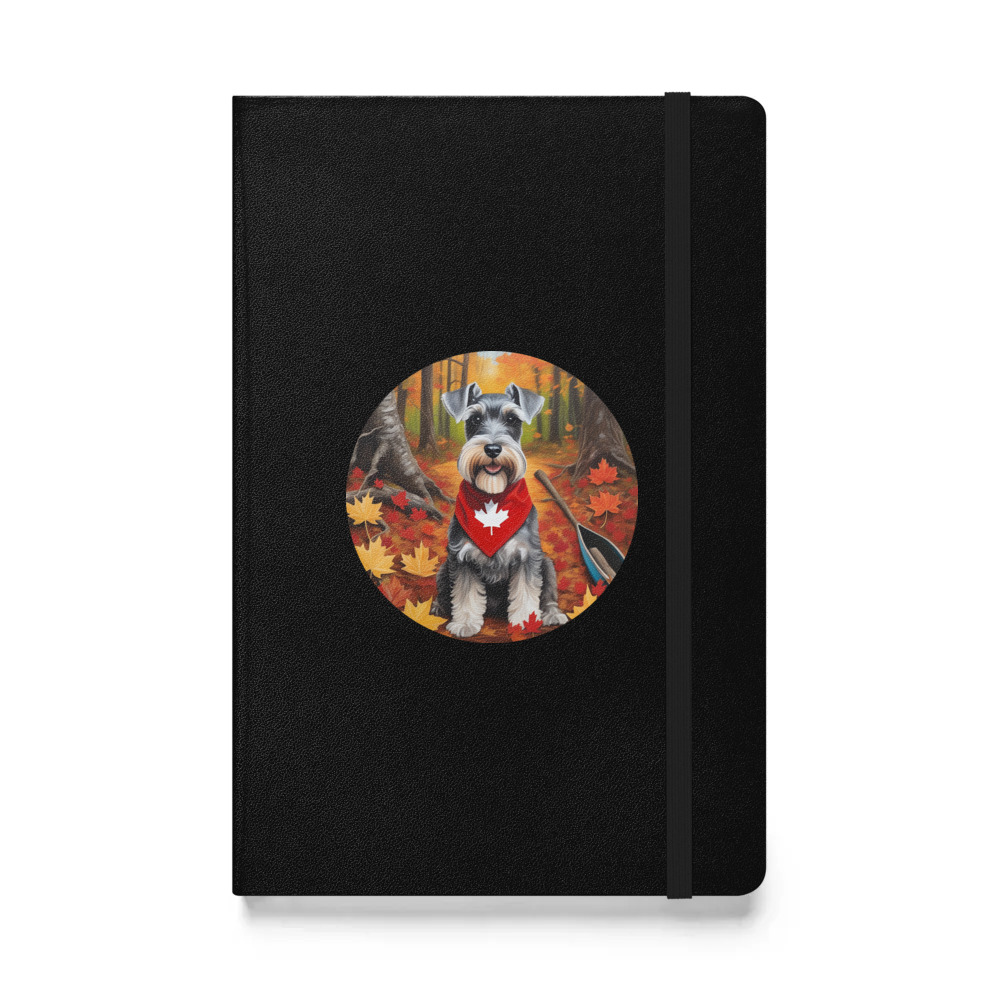 PugMug Custom Miniature Schnauzer Hardcover Bound Notebook
