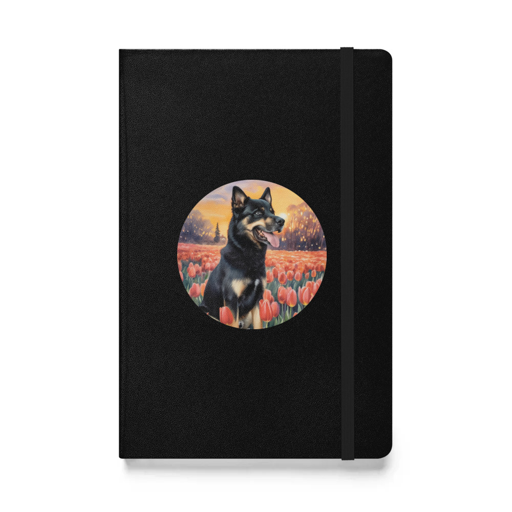 PugMug Custom Blue Hardcover Bound Notebook