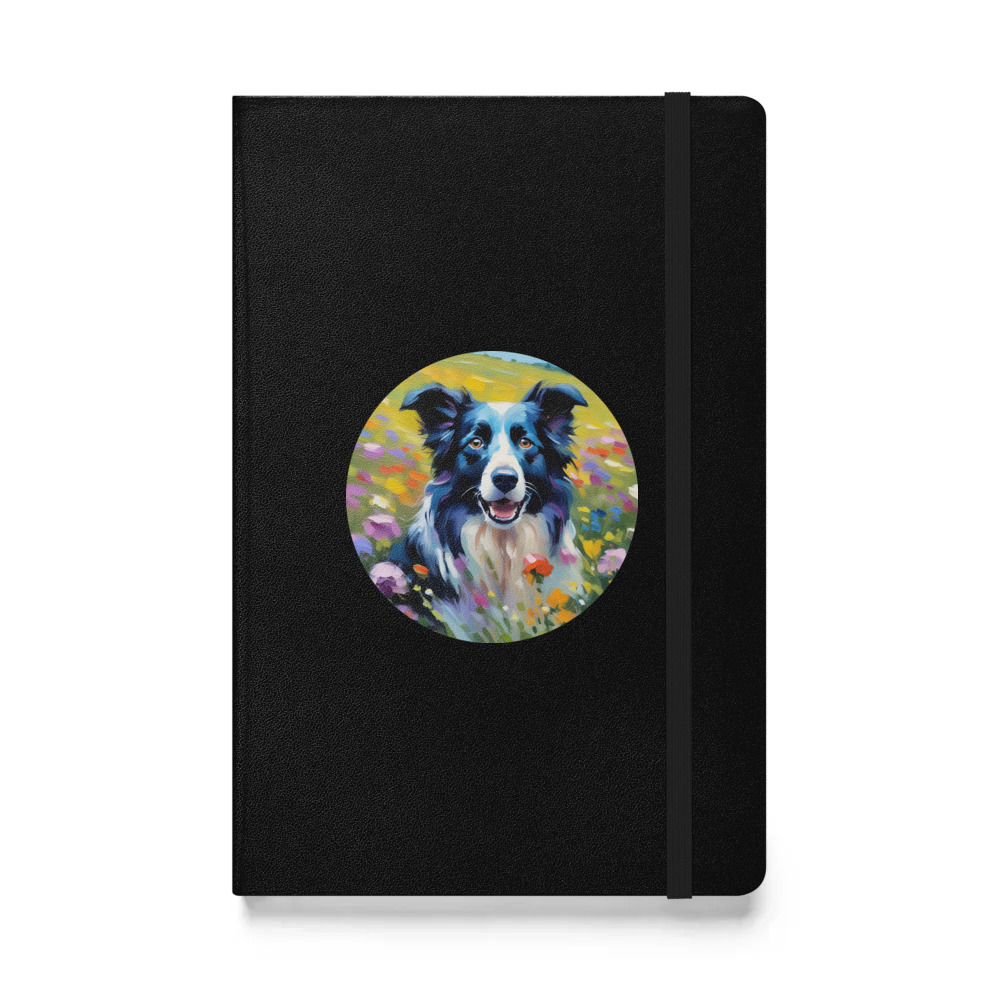 PugMug Custom Border Collie Hardcover Bound Notebook