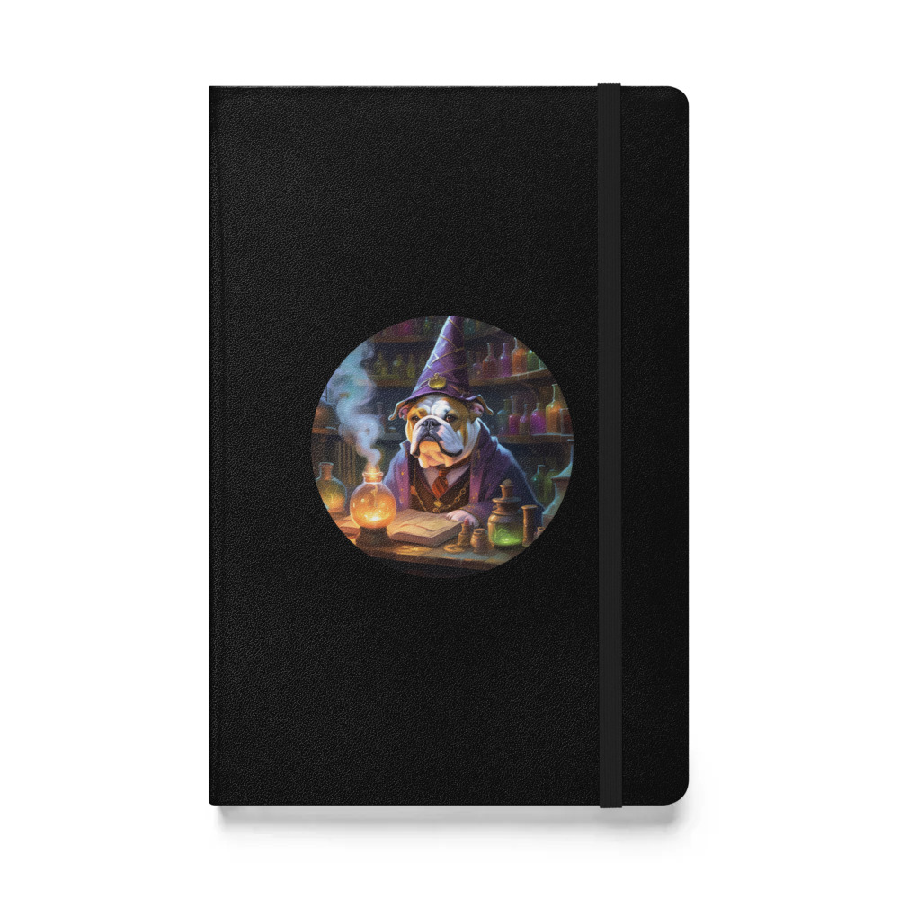 PugMug Custom Bulldog Hardcover Bound Notebook