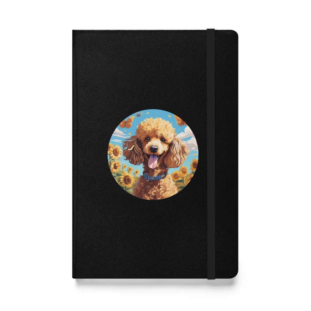 PugMug Custom Tan Poodle Hardcover Bound Notebook