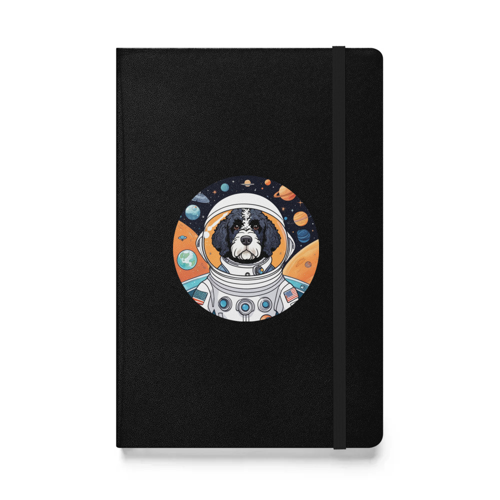 PugMug Custom Portuguese Water Dog Hardcover Bound Notebook